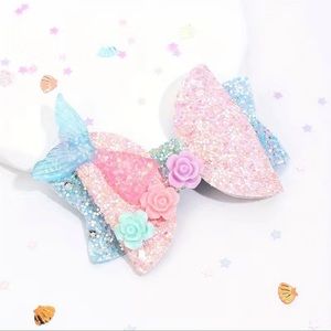 Girls Sparkling Glittery Mermaid Hair Clip 1pc